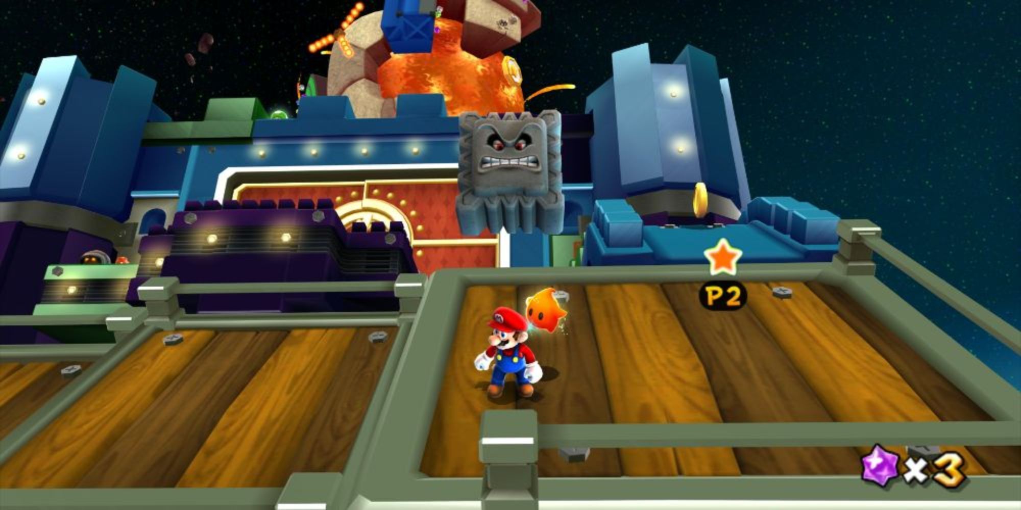 Mario and a Luma in Super Mario Galaxy 2