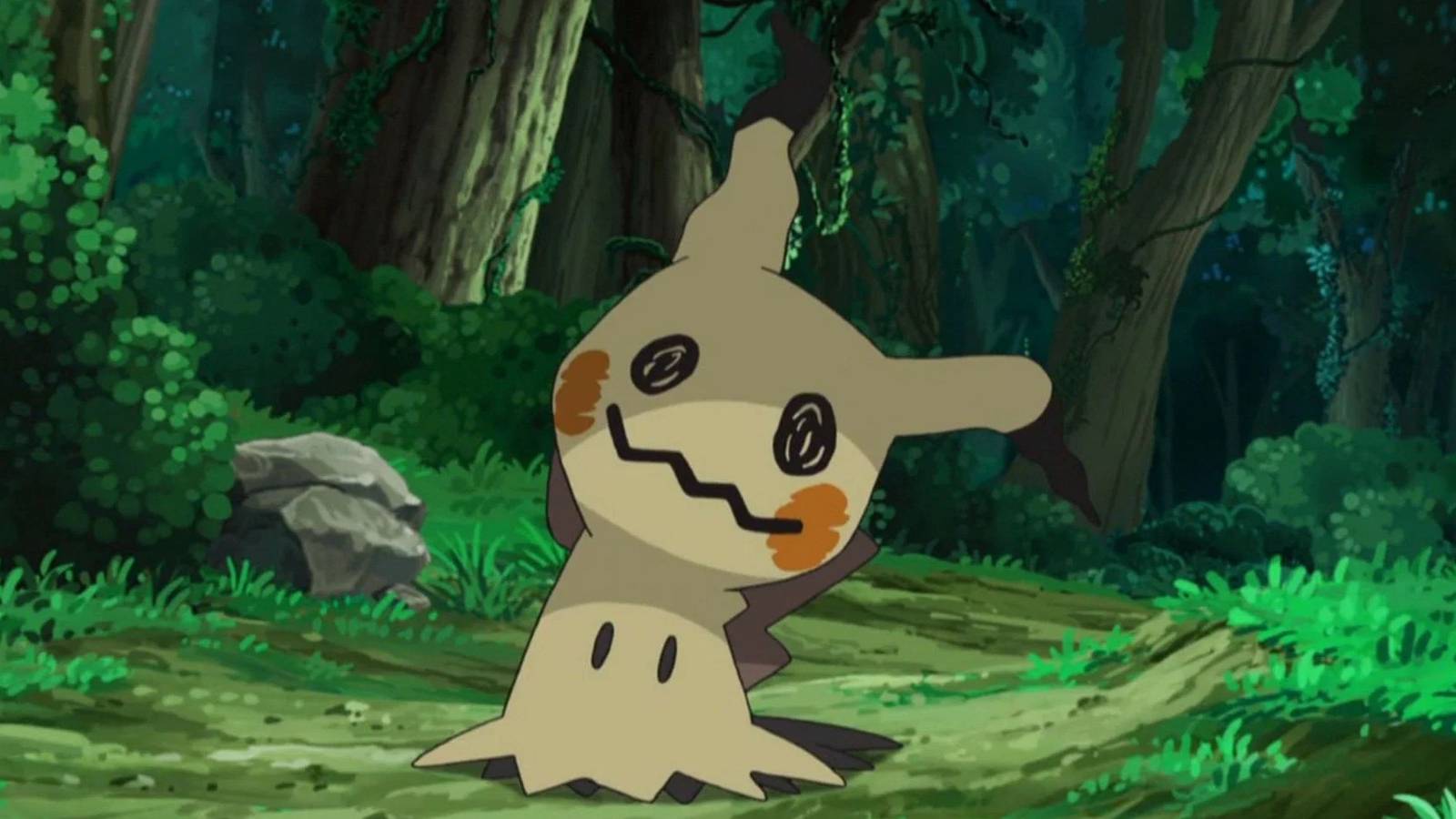 Mimikyu Pokemon in the woods