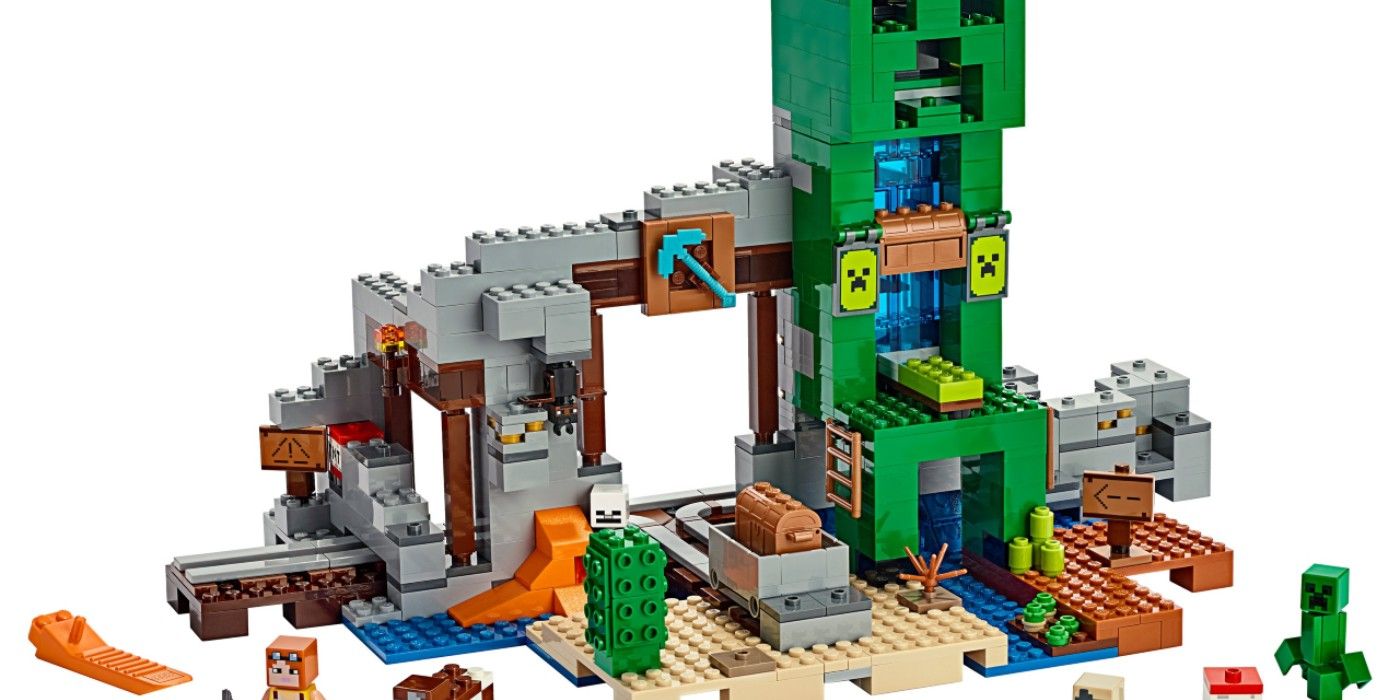 Minecraft Lego The Creeper set Creeper statue