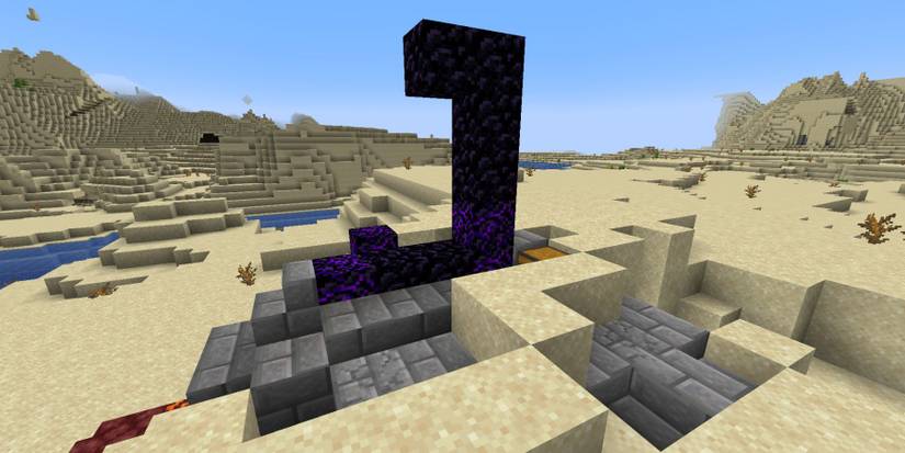 Minecraft Ruined Portal In Desert