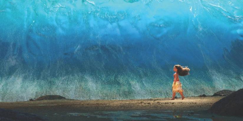Moana uses her powers in Moana 
