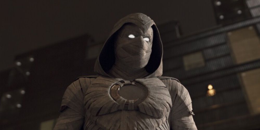 Moon Knight wearing his suit
