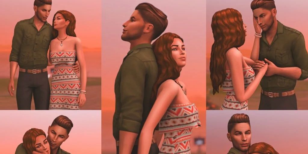 Sims 4 animation pose. Romance pose - YouTube