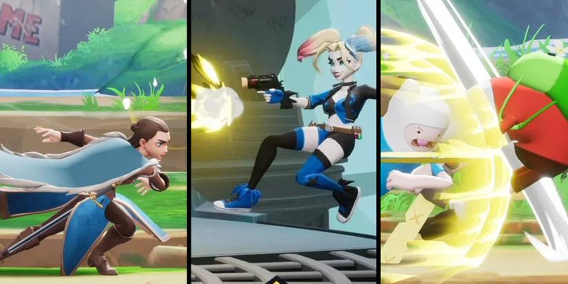 Multiversus - All Three Assassins Side By Side Attacking