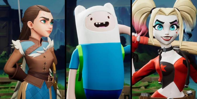 Multiversus - Closeups Of Arya Finn and Harley Side By Side