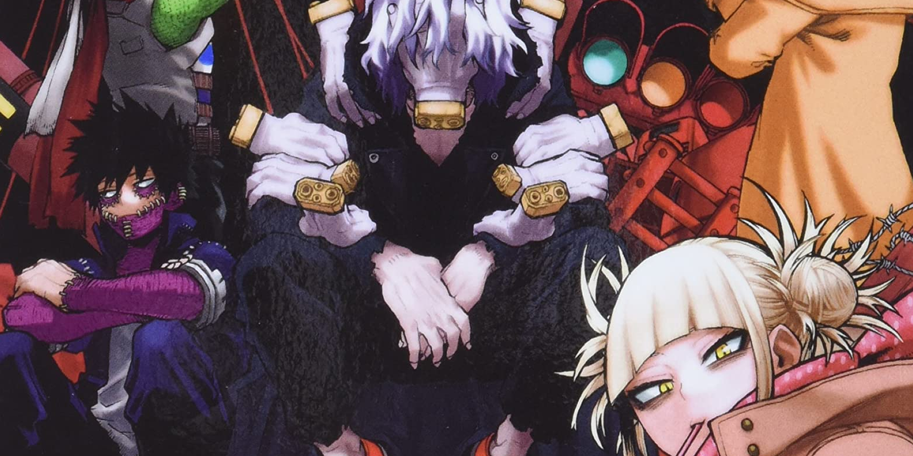 Dabi, Tomura, and Toga on vol 24 cover