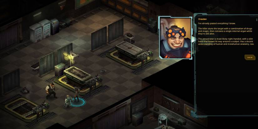 Opening scene in Shadowrun Returns
