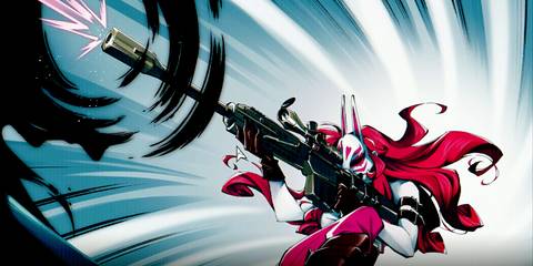 Neon White Neon Red Sniper CG