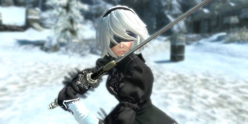 Nier Automata 2B - RaceMenu Preset v2 (The Elder Scrolls 5 Skyrim)