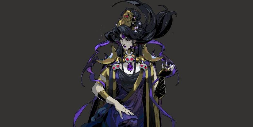 Nyx's dialogue portrait from Hades