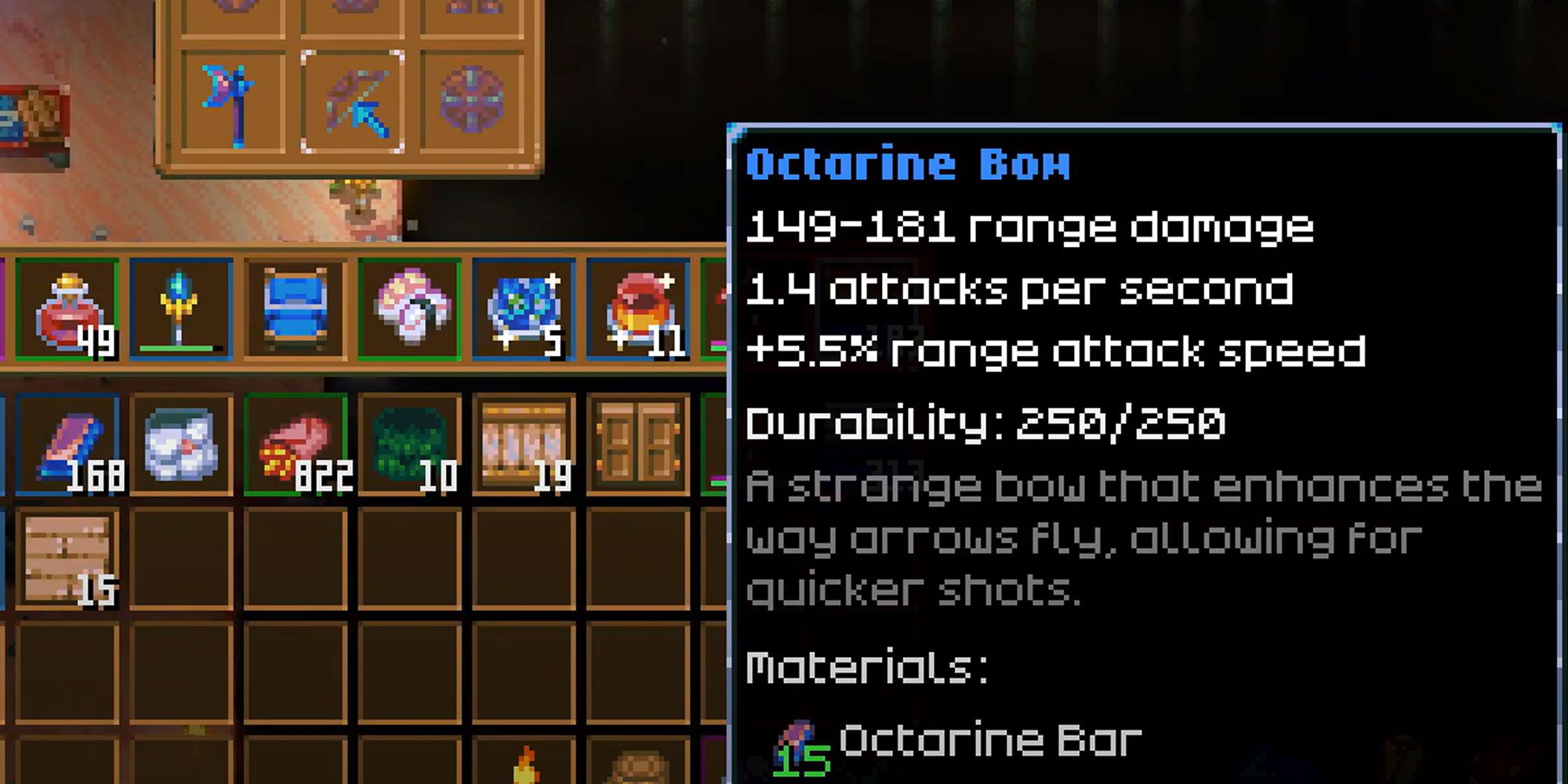 The Octarine Bow in Core Keeper