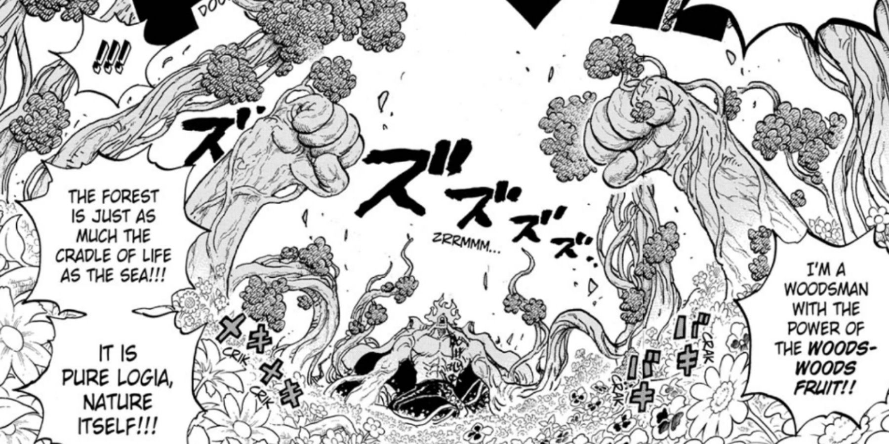 One Piece 1054 Taureau vert Mori Mori no Mi