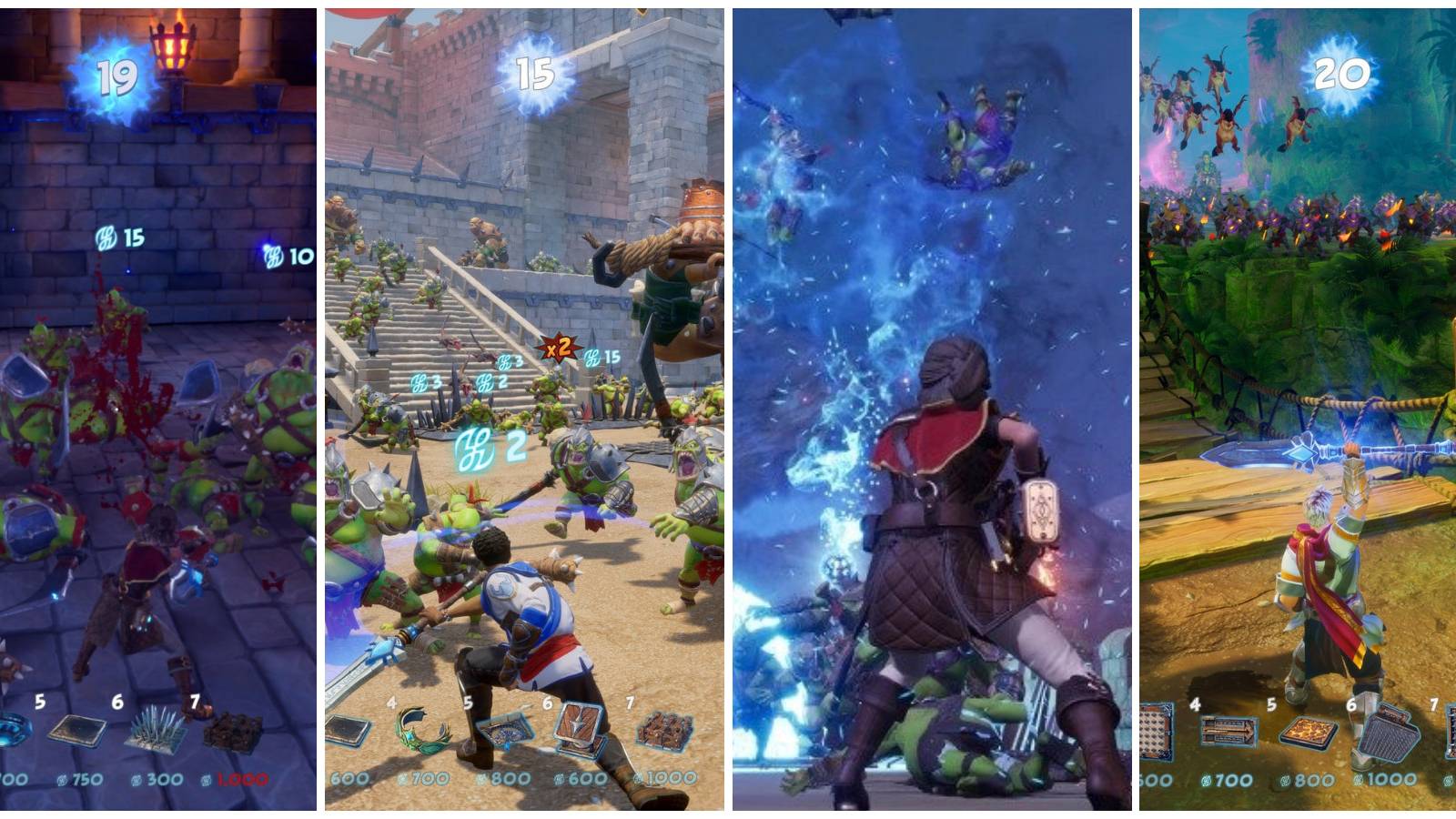 Showcase of various Heroes in Orcs Must Die 3.