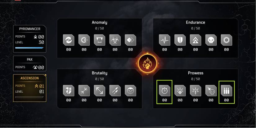 Outriders Best Ascension Points For An Ash Breaker Pyromancer