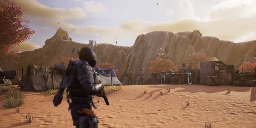 Outriders Looking At The Horizon From The Camp