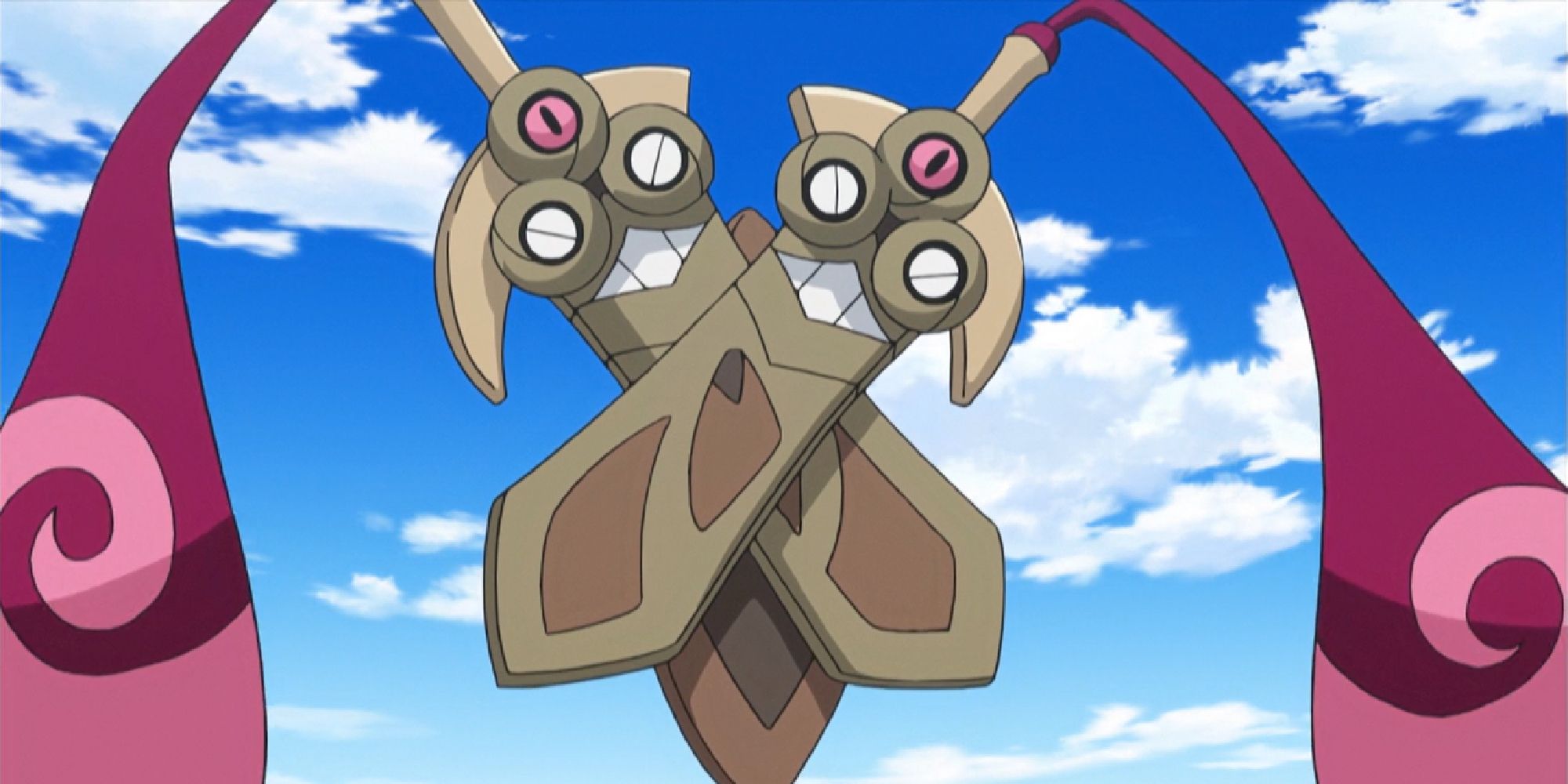 A Doublade appearing in the Pokemon anime