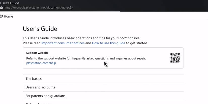 PS5 Internet Browser 
