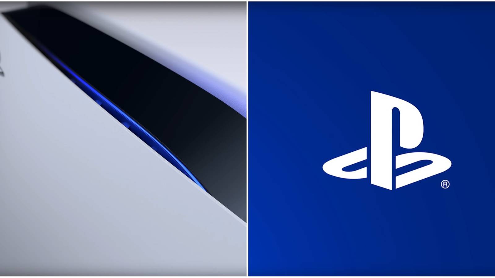 PS5 console and logo