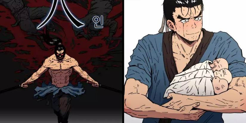 Peerless Dad - Showing The Duality Between The Main Character With Family And In a fight