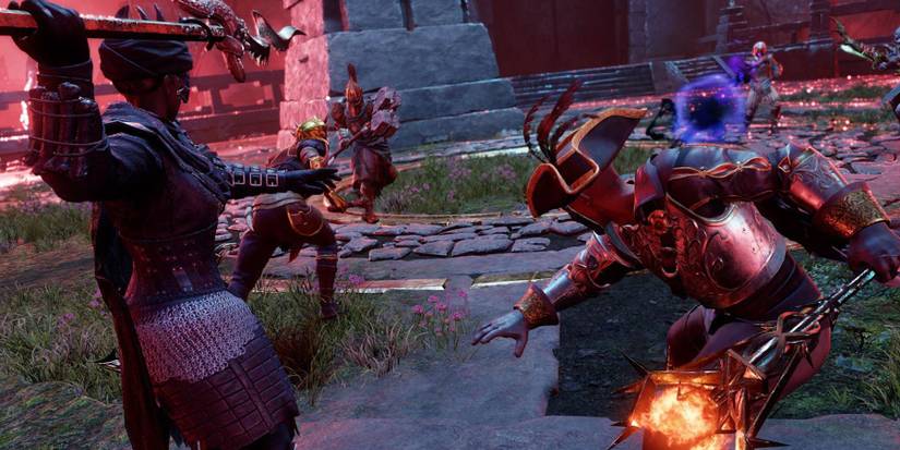 Players preparing to attack in the Arena PVP Mode of New World MMO