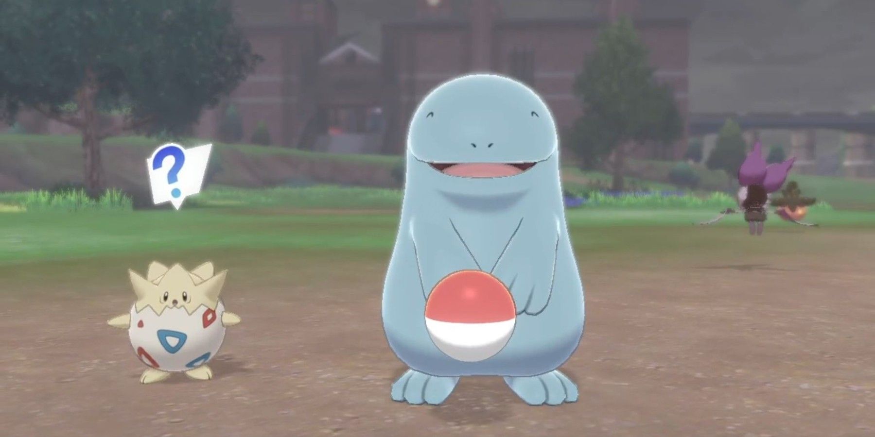 Pokemon Sword and Shield Clip Shows Quagsire 'Bullying' Togepi