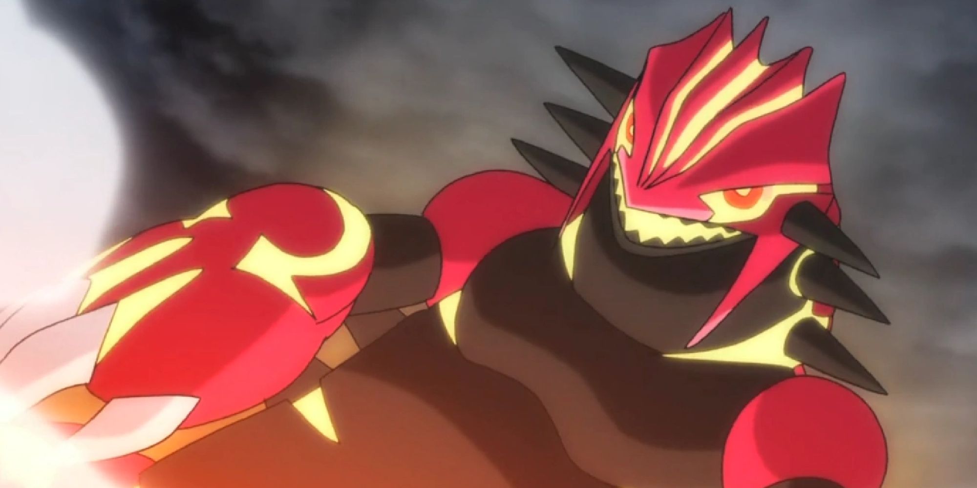 Groudon in his Primal Form in the anime