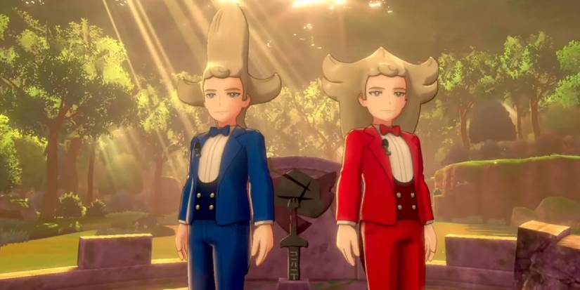 Sordward and Shielbert appearing in the Slumbering Weald in Sword & Shield