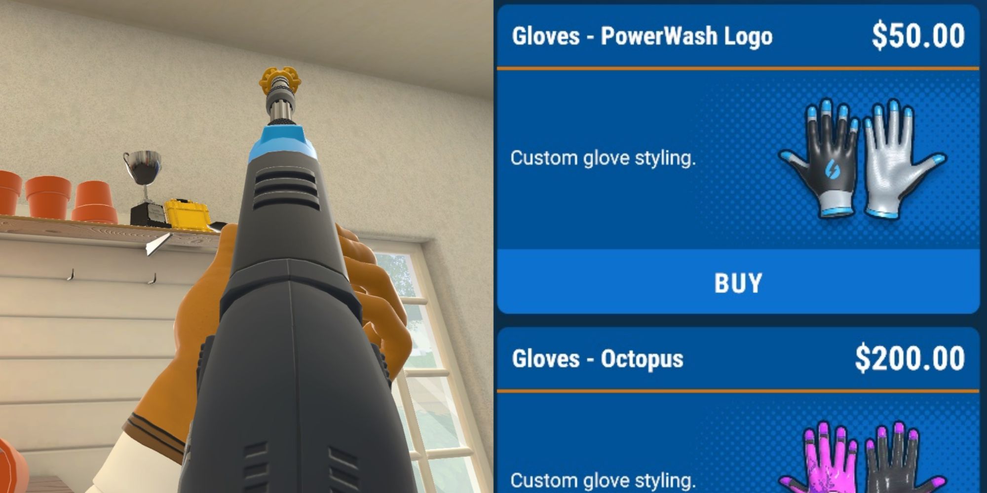 How to Equip New Gloves & Powerwasher Skins - Powerwash Simulator 