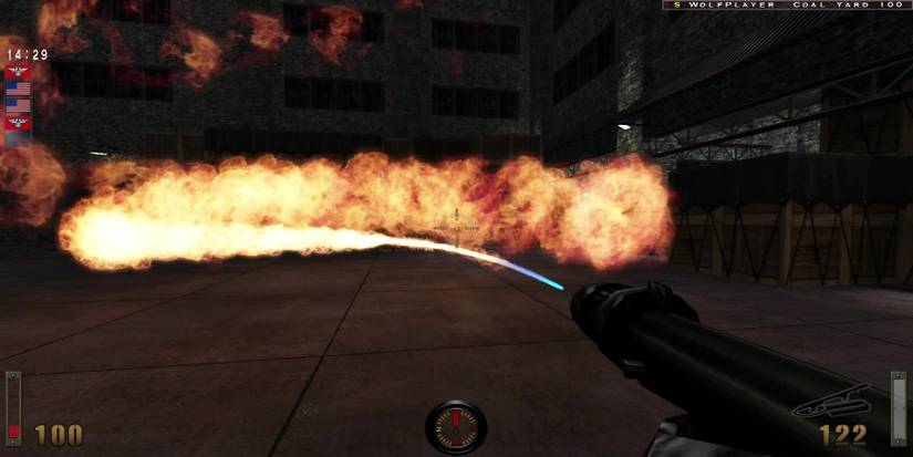 RTCW Flamethrower in use