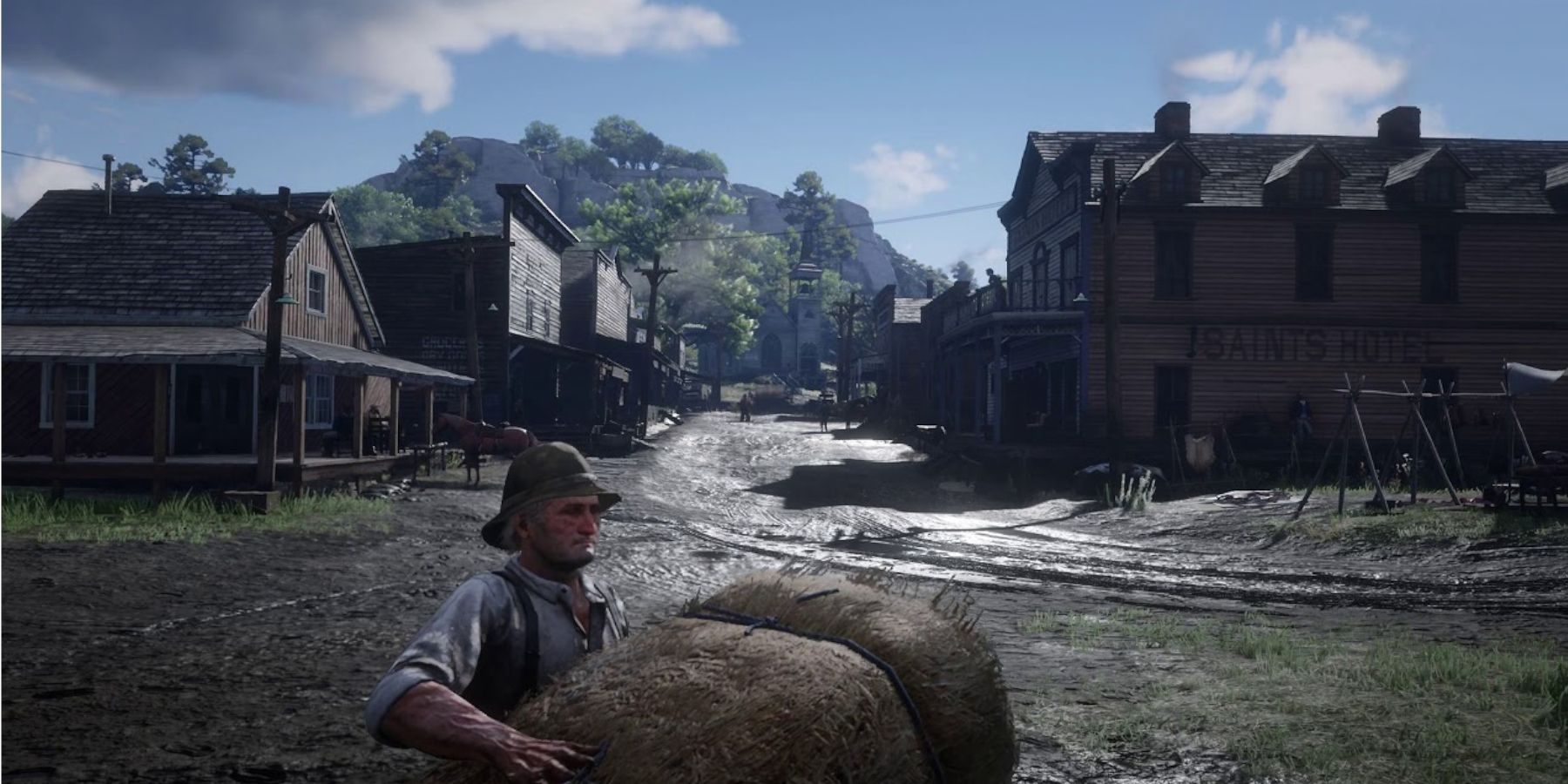 Red Dead Redemption 2 the town of Valentine