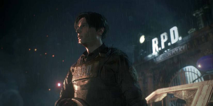 ResidentEvil2LeonRain