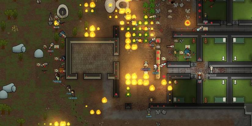 Intense combat in RimWorld 