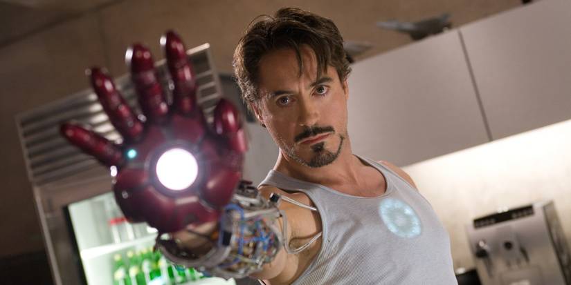 Robert Downey Jr as Tony Stark in the original Iron Man movie