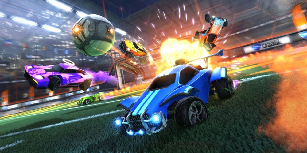 Rocket League's gameplay in action
