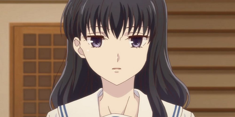 Saki Hanajima as she appears in the 2019 Fruits Basket anime