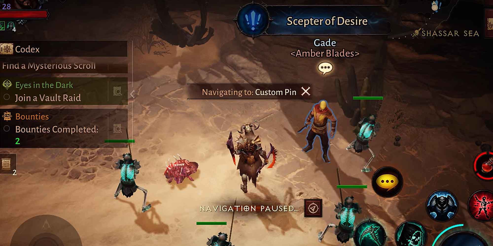 Scepter of Desire Side Quest in Diablo Immortal