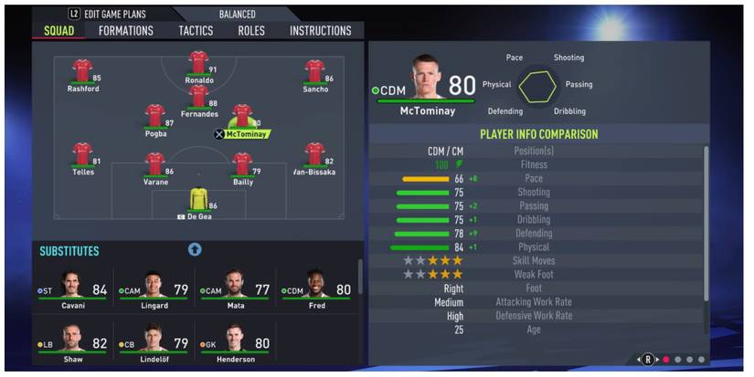 Scott McTominay in fifa 22