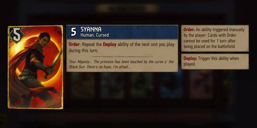 Gwent - Rogue Mage - Syanna