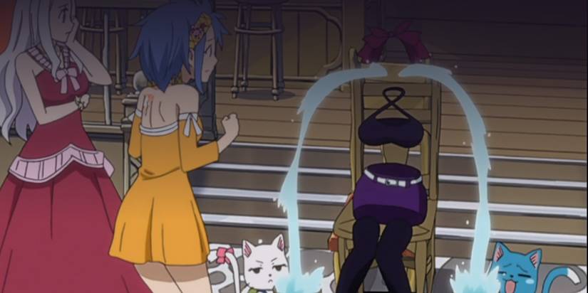 terror of invisible lucy screenshot from fairy tail