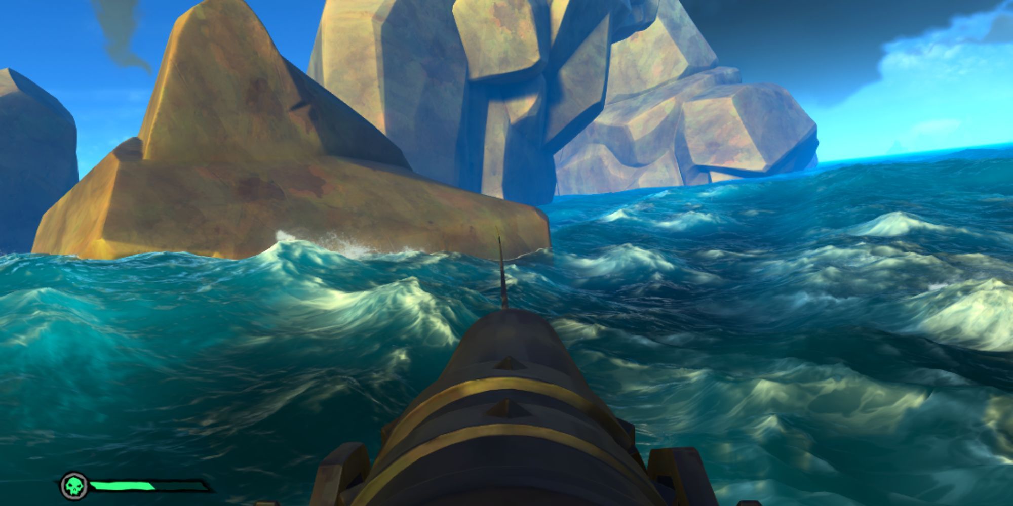 Using the harpoon to perform a 180 degree ship turn in Sea of Thieves