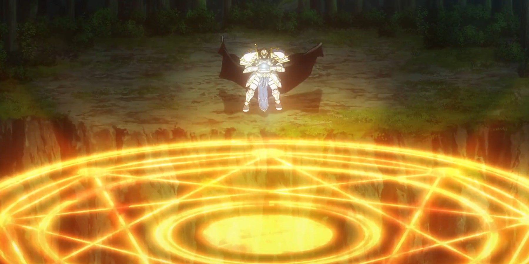 Skeleton Knight in Another World Arc summoning Ifrit