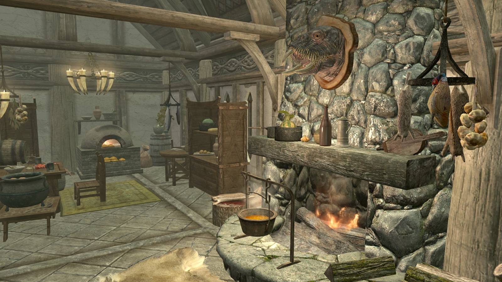 Skyrim Hearthfire Kitchen