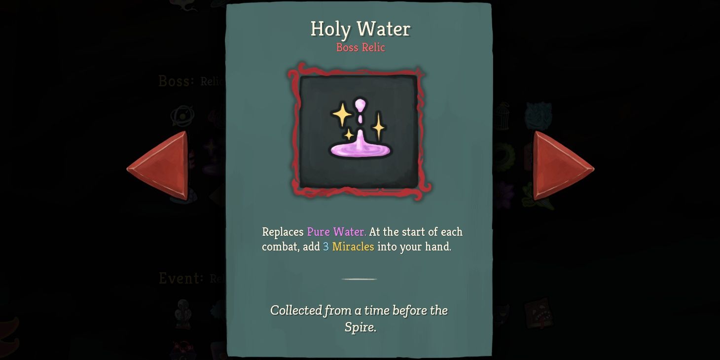 Slay the Spire Holy Water Relic