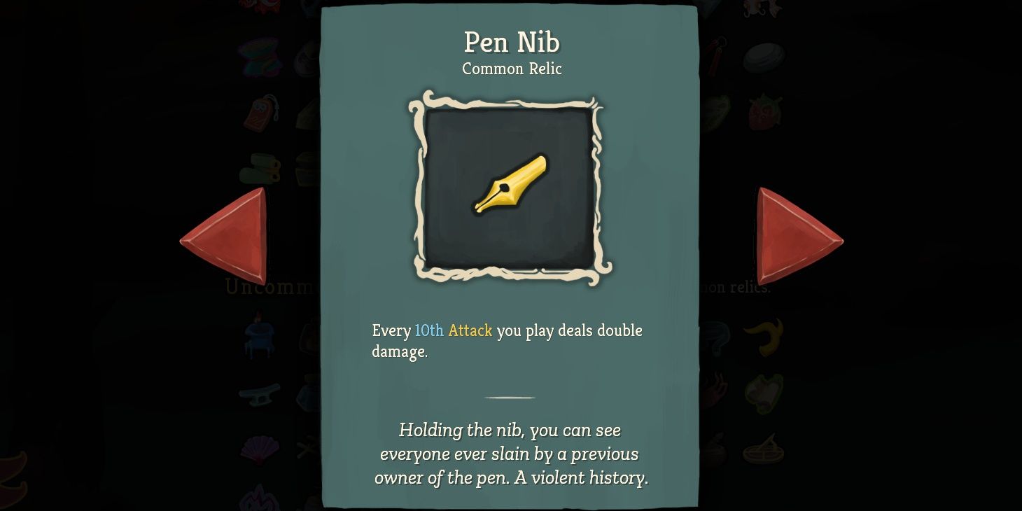 Slay the Spire Pen Nib Relic