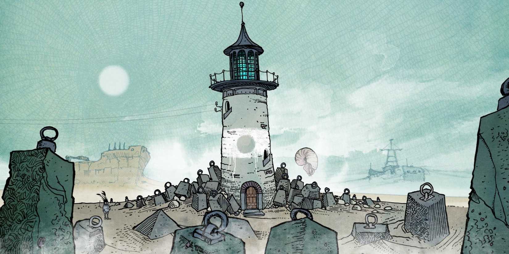 lighthouse in Slice of Sea