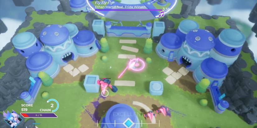 Soundfall - Let the music take control - Player hits peon on-beat