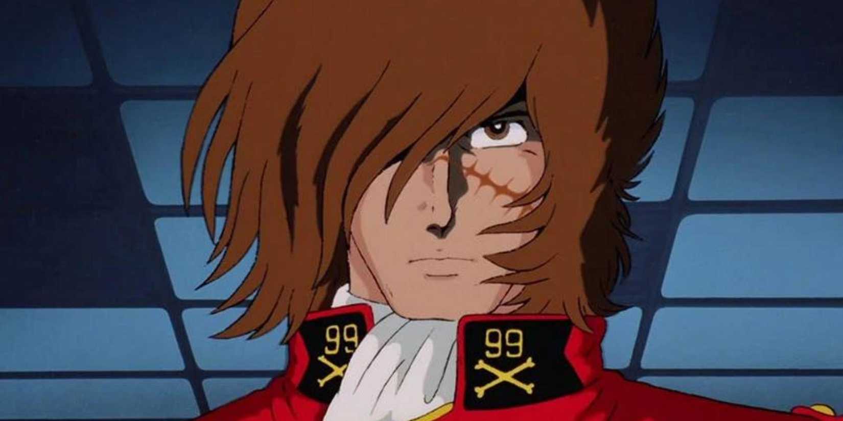 Space Pirate Captain Harlock anime character portrait