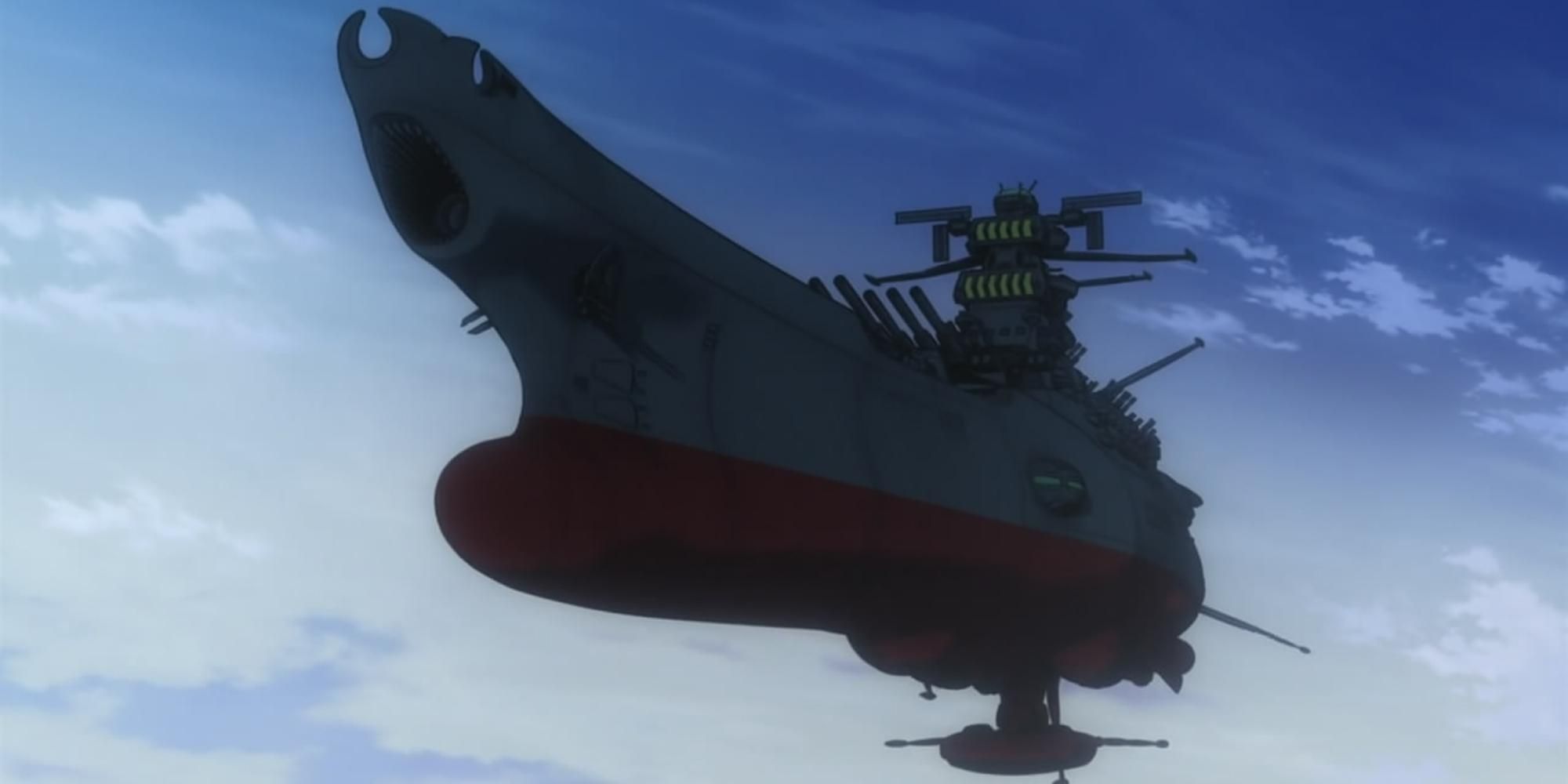 The Yamato spaceship in Star Blazers Space Battleship Yamato 2199