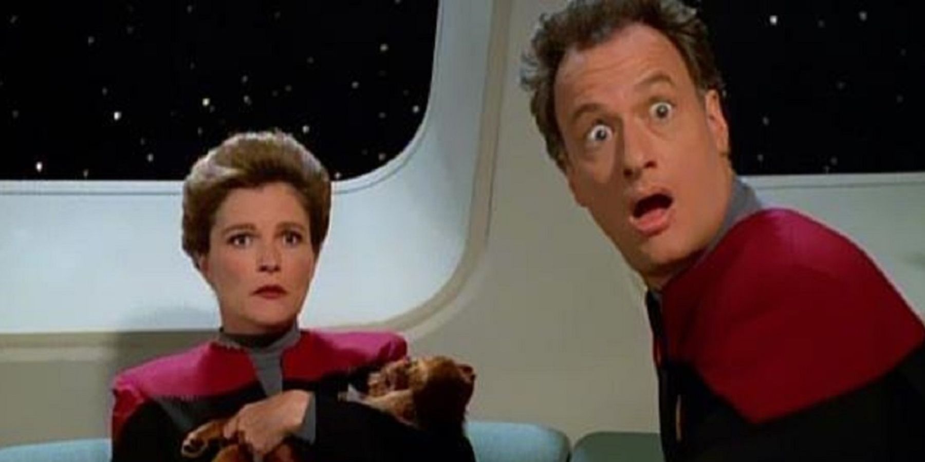 Star Trek Q and Janeway