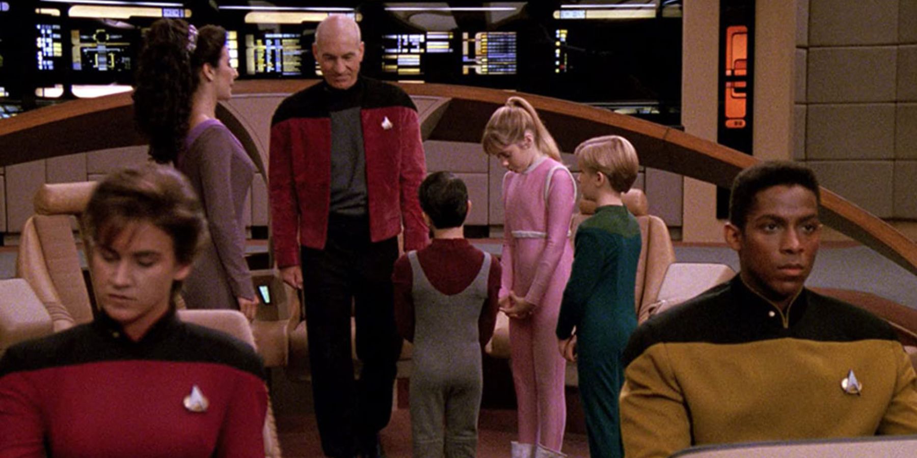Star Trek children on the bridge
